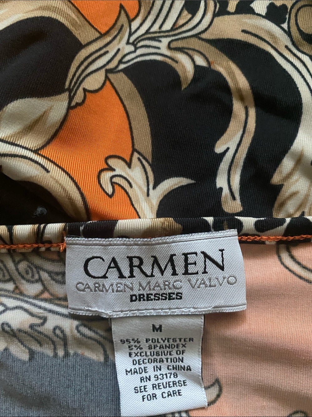 Carmen Marc Valvo size medium wrap dress - Picture 7 of 7